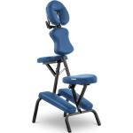 Židle v modré barvě z ocele čalouněné 