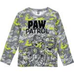 Dětská trička s dlouhým rukávem v šedé barvě s maskáčovým vzorem ve velikosti 3 roky s motivem Paw Patrol 