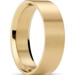 Matný ocelový prsten ve zlaté barvě