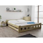 Dvoulůžkové postele maxi-drew v moderním stylu z masivu s úložným prostorem 