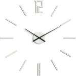 Nástěnné hodiny v bílé barvě v elegantním stylu z akrylového skla 