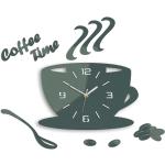 Mazur Nástěnné hodiny Coffee šedé