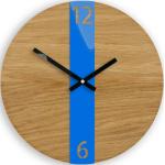 Nástěnné hodiny v hnědé barvě v minimalistickém stylu 