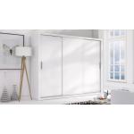 MEBLINE Luxusní šatní skříň s posuvnými dveřmi LONDON 250 bílý / bílý mat