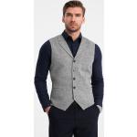 Pánské Společenské vesty Ombre Clothing v šedé barvě z polyesteru ve velikosti M 