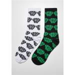 Ponožky // Merchcode / Green Day Socks 2-Pack black/white
