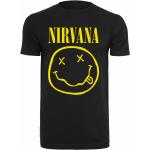 Topy MERCHCODE v černé barvě ve velikosti S s krátkým rukávem s motivem Nirvana 