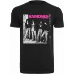 Topy MERCHCODE v černé barvě ve velikosti L s krátkým rukávem s motivem Ramones 