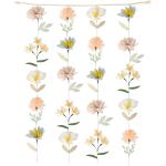 Závěsy vícebarevné v třpytivém stylu s květinovým vzorem 4 ks v balení 