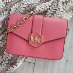 Dámské Designer Luxusní kabelky Michael Kors v pudrové barvě z kůže veganské 