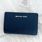 Dámské Designer Luxusní peněženky Michael Kors v tmavě modré barvě z kůže 
