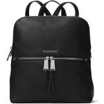 Michael Kors Rhea Medium Slim Backpack Black Silver