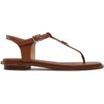 Dámské Designer Kožené sandály Michael Kors Mallory v hnědé barvě z kůže ve velikosti 35 na léto 