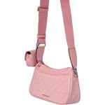 Dámské Designer Kožené tašky přes rameno Michael Kors v růžové barvě z koženky 