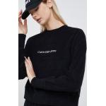 Dámská Designer  Jarní a podzimní móda Calvin Klein Jeans v černé barvě z viskózy ve velikosti L s dlouhým rukávem ve slevě 