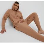 Pánské Designer Rozepínací mikiny s kapucí Calvin Klein v hnědé barvě ve velikosti L 