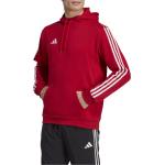 Pánské Rozepínací mikiny s kapucí adidas Tiro v červené barvě ve velikosti S ve slevě 