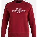 Dámská  Jarní a podzimní móda Peak Performance v červené barvě ve velikosti XS s kulatým výstřihem 