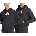 Pánské Rozepínací mikiny s kapucí adidas v černé barvě ve velikosti XS 