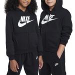 Dětské fleecové mikiny Nike v černé barvě v klasickém stylu z fleecu 