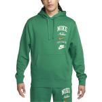 Pánské Rozepínací mikiny s kapucí Nike v zelené barvě z fleecu ve velikosti L 
