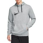 Pánské Rozepínací mikiny s kapucí Nike Swoosh v šedé barvě ve velikosti XXL ve slevě plus size 