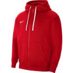 Pánské Rozepínací mikiny s kapucí Nike v červené barvě ve velikosti 3 XL ve slevě plus size 