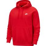 Pánské Rozepínací mikiny s kapucí Nike v červené barvě ve velikosti XXL ve slevě plus size 