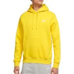 Pánské Rozepínací mikiny s kapucí Nike v žluté barvě z bavlny ve velikosti 3 XL ve slevě plus size 