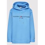 Dámská  Jarní a podzimní móda Tommy Hilfiger Essentials v modré barvě ve velikosti XXL ve slevě plus size 