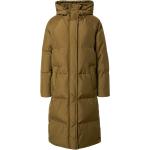 Dámské Zimní kabáty MINIMUM v khaki barvě v lakovaném stylu prošívané ve velikosti L ve slevě 