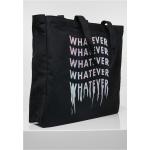 Mister Tee / Whatever Oversize Canvas Tote Bag black