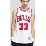 Pánské Sportovní oblečení Mitchell & Ness v bílé barvě ve velikosti M s motivem Chicago Bulls 