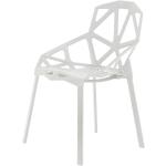 Designové židle v bílé barvě v moderním stylu 