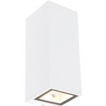 Nástěnná svítidla  Qazqa v bílé barvě v elegantním stylu ze skla se stmívačem ve slevě kompatibilní s GU10 