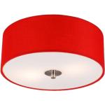 Moderní stropní svítidlo červené 30 cm - buben