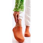 Dámské Gumové pantofle kesi v oranžové barvě z gumy ve velikosti 36 ve slevě na léto 