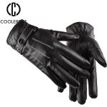 Pánské Kožené rukavice v černé barvě z kůže 