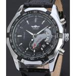 Pánské Náramkové hodinky Winner v bílé barvě datum s automatickým pohonem ocelové 