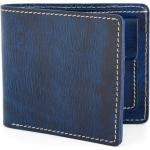 Pánské Kožené peněženky Salt & Hide v modré barvě z kůže 