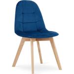 Jídelní židle v modré barvě ve skandinávském stylu z buku 