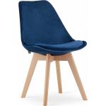 Jídelní židle v modré barvě ve skandinávském stylu z buku ekologicky udržitelné 