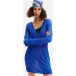 Dámské Plážové šaty Desigual v modré barvě z viskózy ve velikosti S 