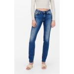 Dámské Slim Fit džíny ONLY v modré barvě z bavlny ve velikosti 9 XL šířka 28 délka 32 