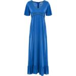 Dámské Maxi šaty Salty Skin v modré barvě s flitry 