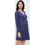Dámské Těhotenské šaty MAMA LICIOUS v modré barvě z viskózy ve velikosti M 