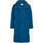 Dámské Zimní kabáty Vila v modré barvě ze syntetiky ve velikosti XS 