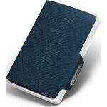 Pánské Kožené peněženky v modré barvě v elegantním stylu z kůže s blokováním RFID 