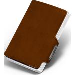 Pánské Kožené peněženky v hnědé barvě v elegantním stylu z kůže s blokováním RFID 