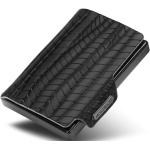 Pánské Kožené peněženky v černé barvě z hovězí kůže s blokováním RFID 